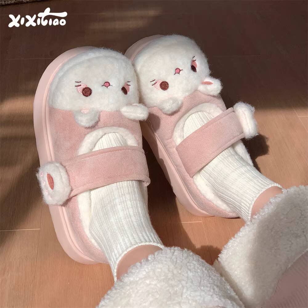 Women Shoes Winter - Winter-Hausschuhe für Zuhause, weich, niedlich, mit