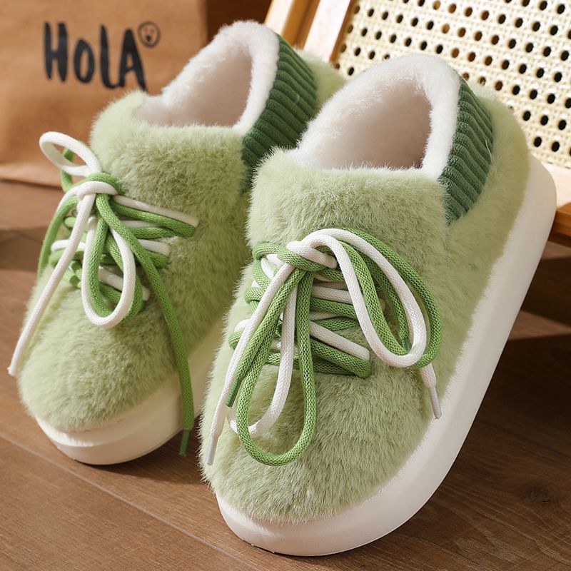 Women Shoes Winter - Neue stereoskopische Vollwickel-Hausschuhe für Zuhause, flauschige