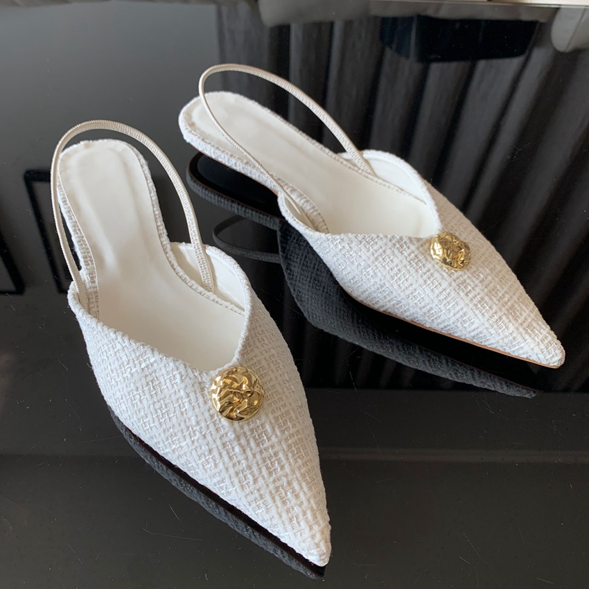Women Shoes Brands - 2025 Neue Marken-Damensandalen: Modische spitze Slip-On-Schuhe