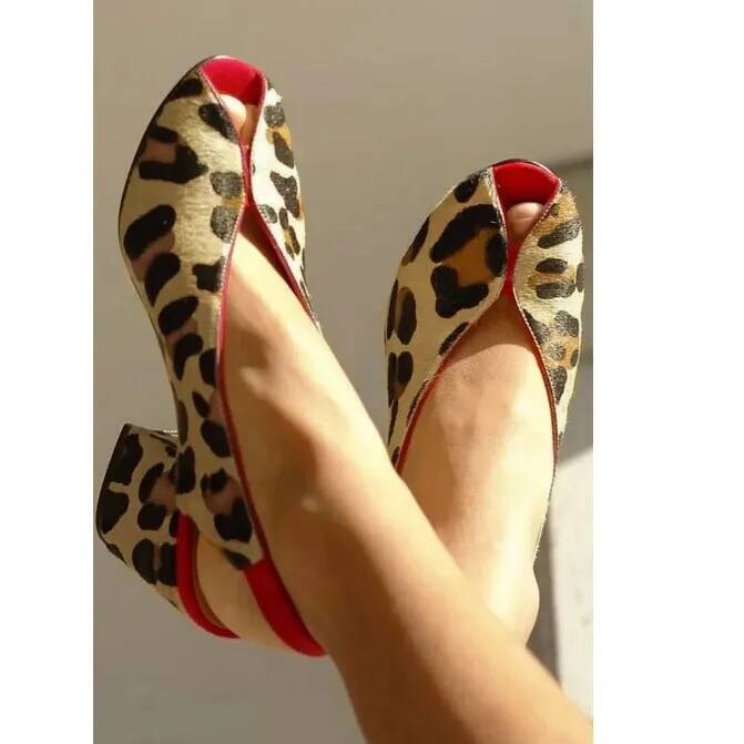 Leopardenmuster Peep-Toe Sling – Peep Toe Heels Bewertung und Preis