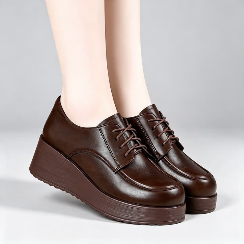 6cm Bequeme Tief Ausgeschnitte – Oxford Lace Up Women Bewertung und Preis