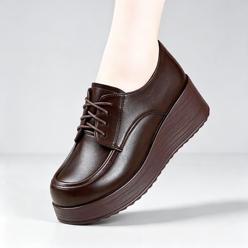 6cm Bequeme Tief Ausgeschnitte – Oxford Lace Up Women Bewertung und Preis