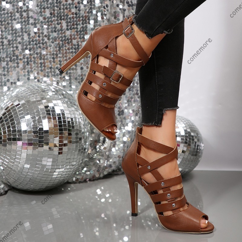 Damen Gladiator High Heel Sand – Peep Toe Heels Bewertung und Preis