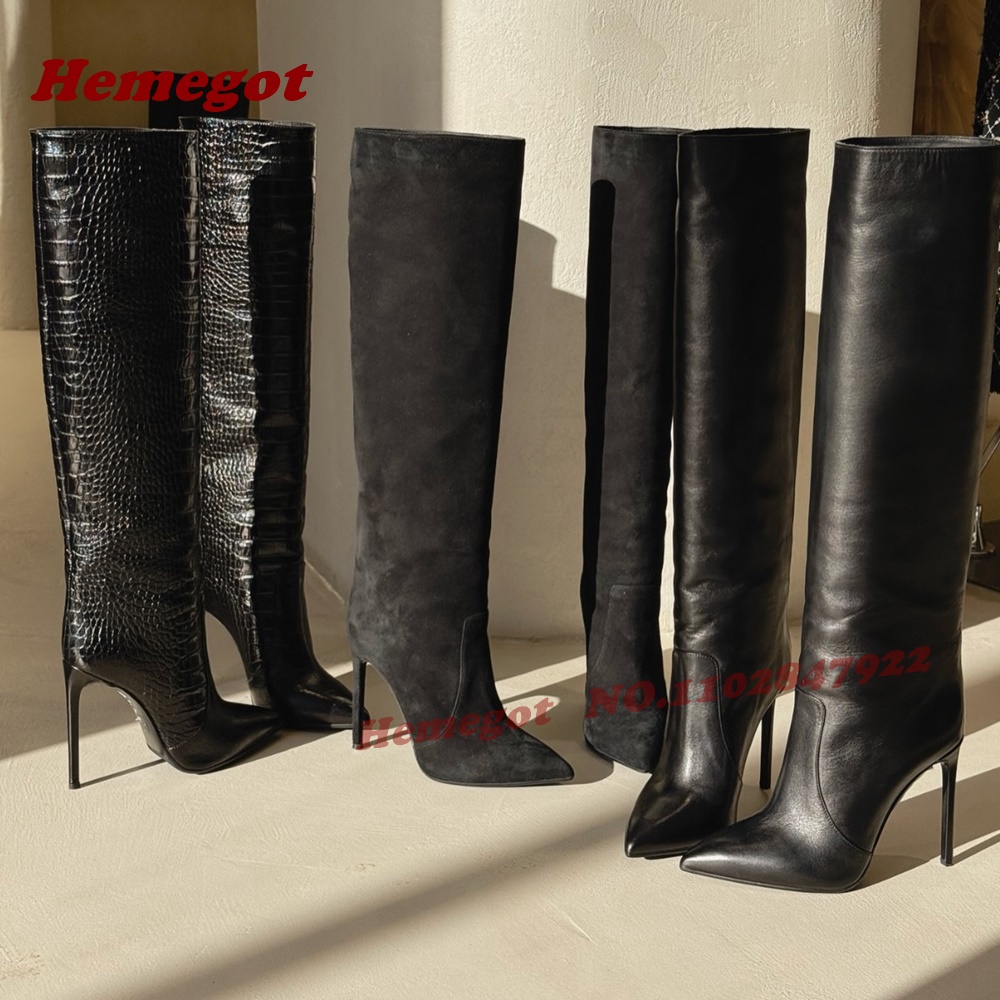 Braune kniehohe Stiefel aus Le – Women'S Shoes Crocs Bewertung und Preis
