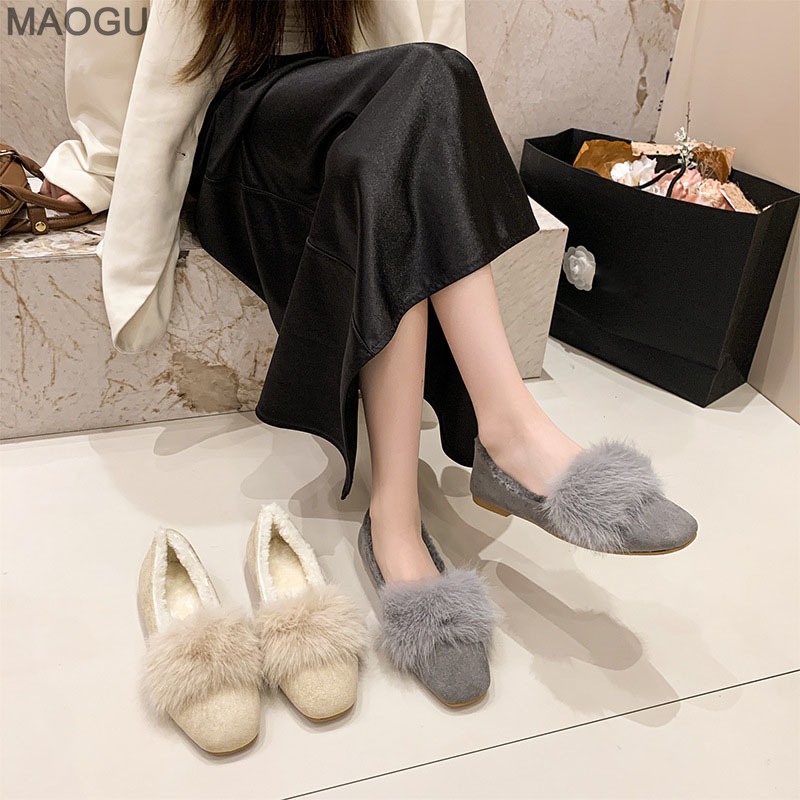 Flache Plüsch-Schuhe für Damen – Women Shoes Winter Bewertung und Preis