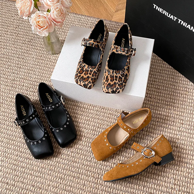 Retro Niet Niedrigen Ferse Mar – Women Shoes Brands Bewertung und Preis