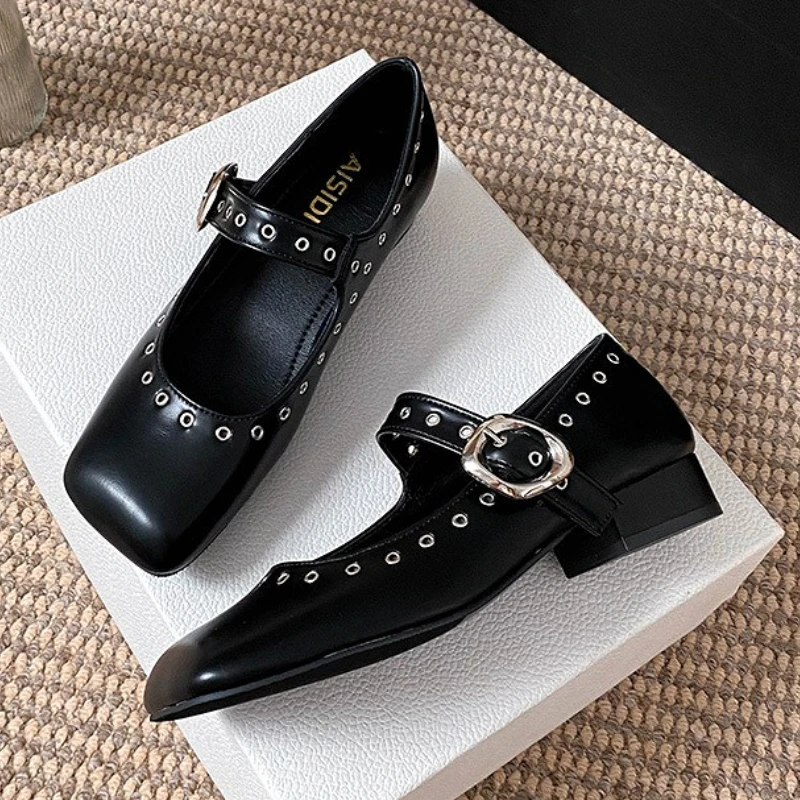 Retro Niet Niedrigen Ferse Mar – Women Shoes Brands Bewertung und Preis